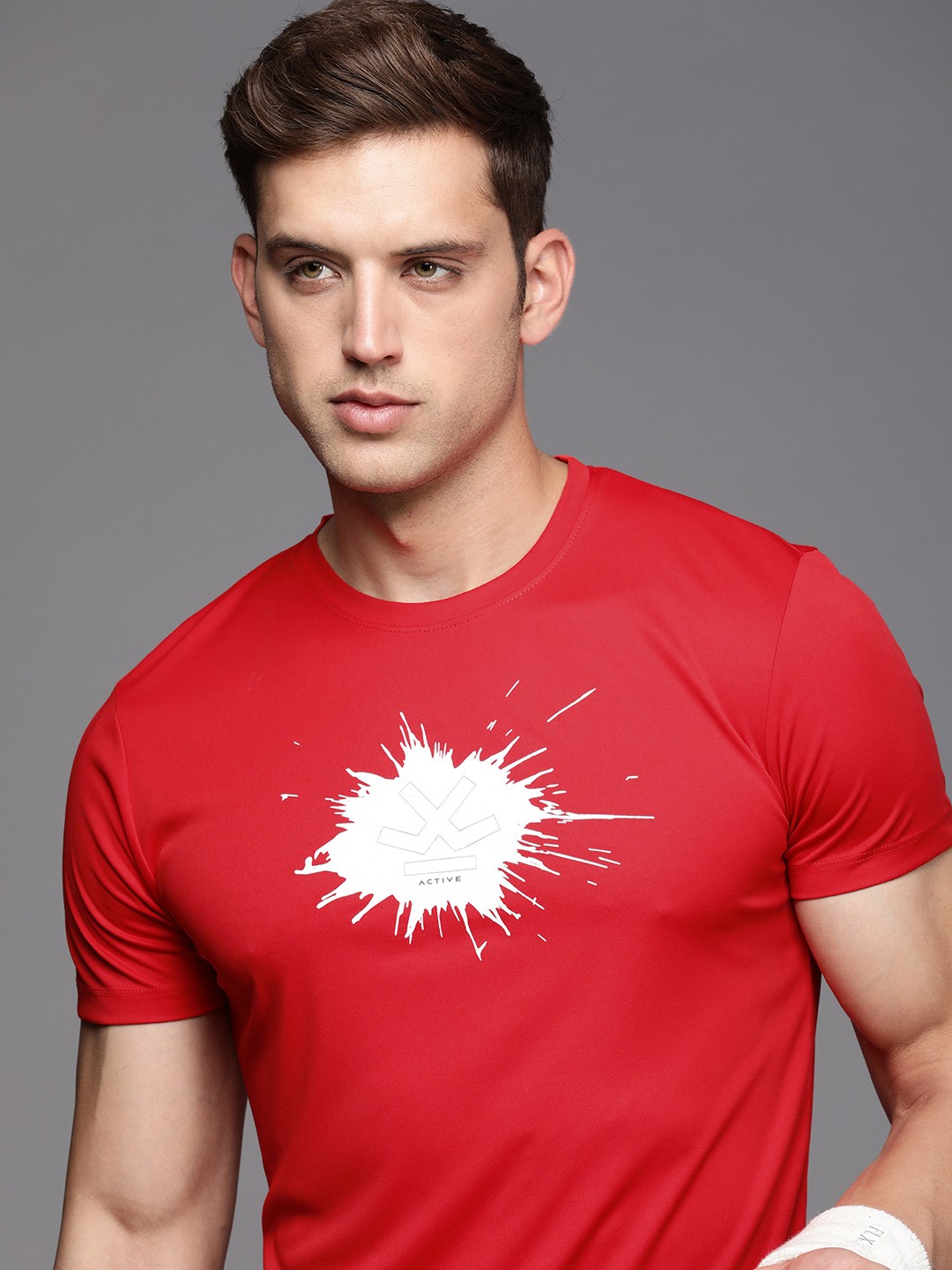 

WROGN ACTIVE Printed Training T-shirt, Red