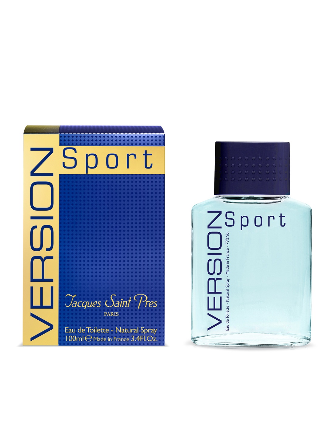 

ULRIC DE VARENS Men Version Sport Jacques Saint Pres Eau De Toilette Spray - 100ml, Blue