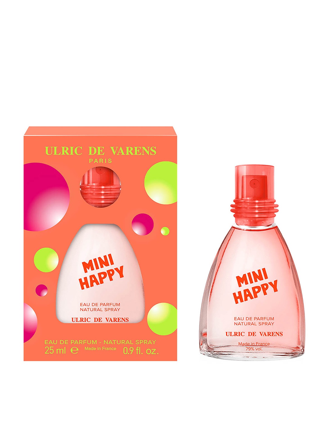 

ULRIC DE VARENS Women Mini Happy Eau De Parfum Natural Spray - 25ml, Orange