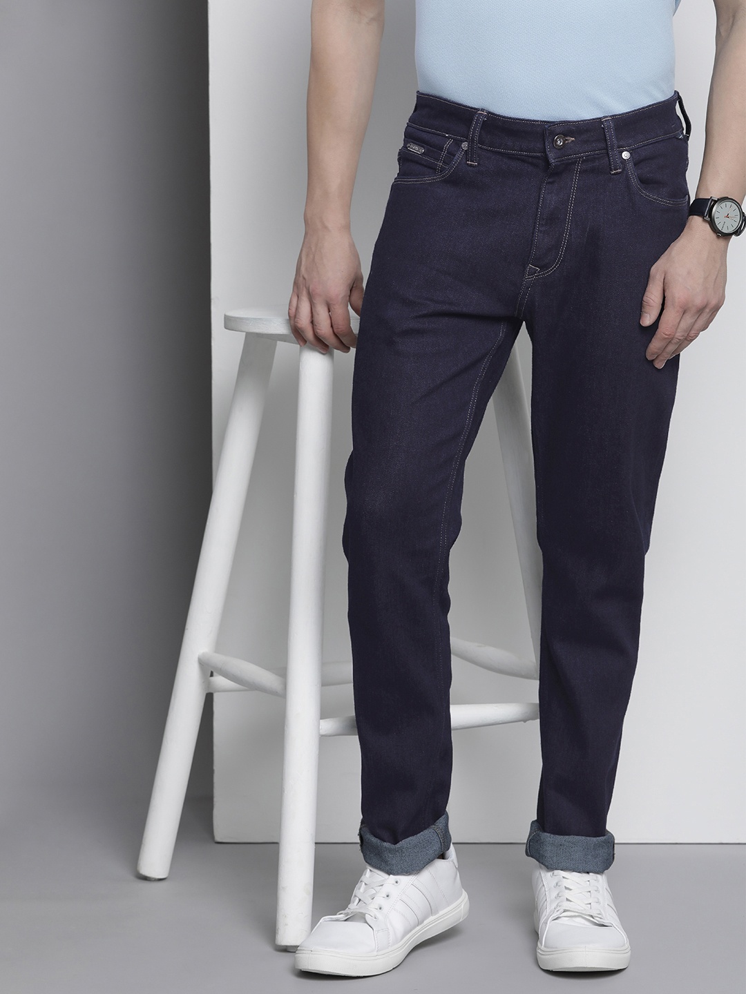 

Nautica Men Slim Fit Stretchable Jeans, Navy blue