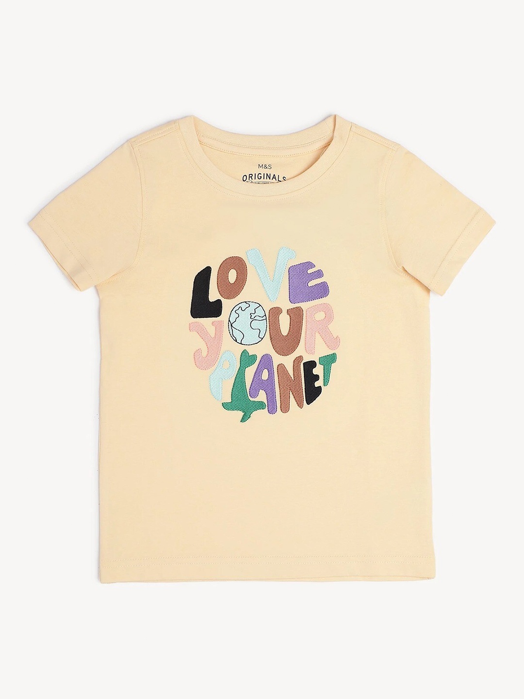 

Marks & Spencer Boys Typography Printed T-shirt, Cream