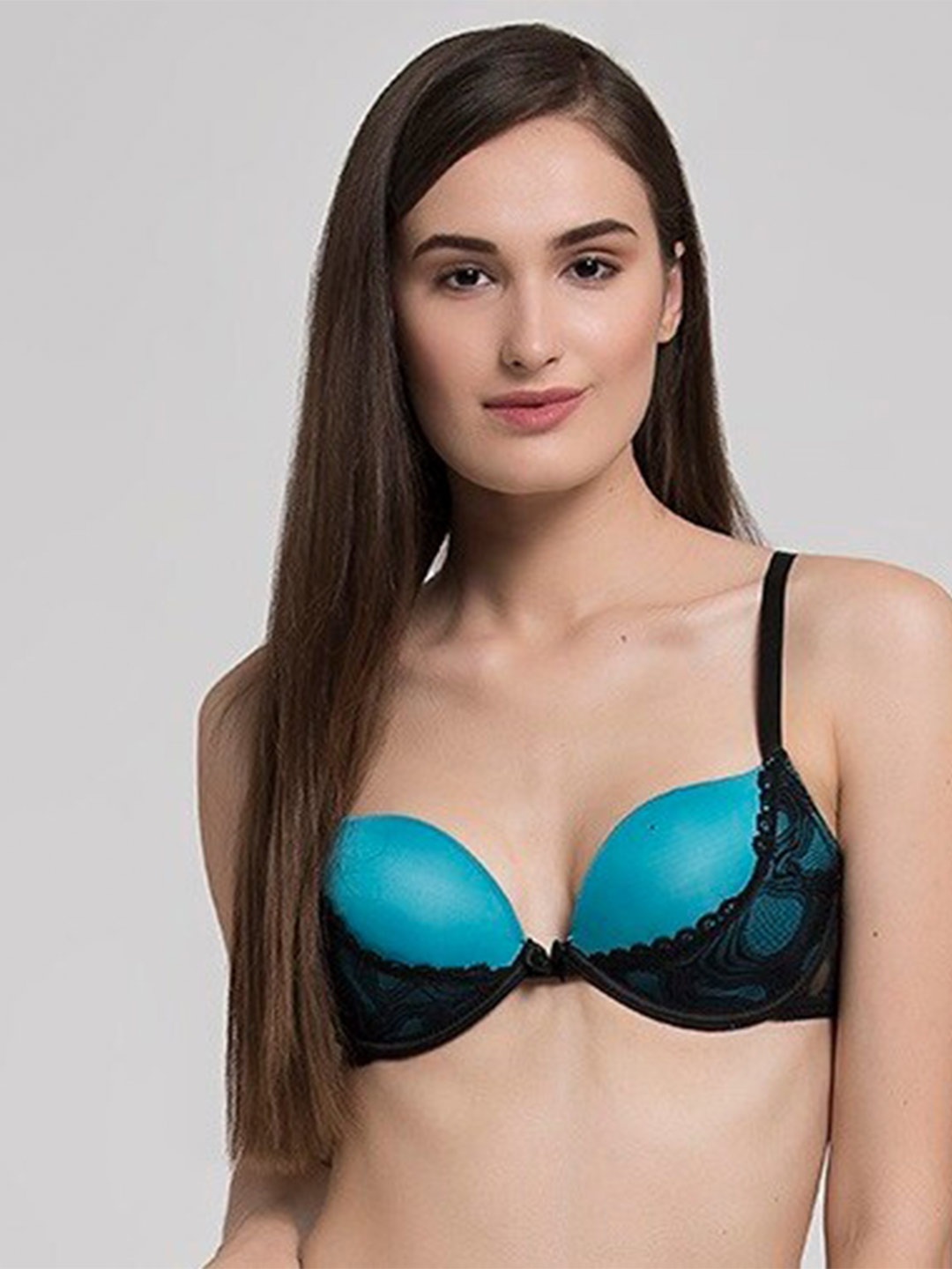 

MAKCLAN Floral Medium Coverage Underwired Lightly Padded Bra K32010.BN, Green
