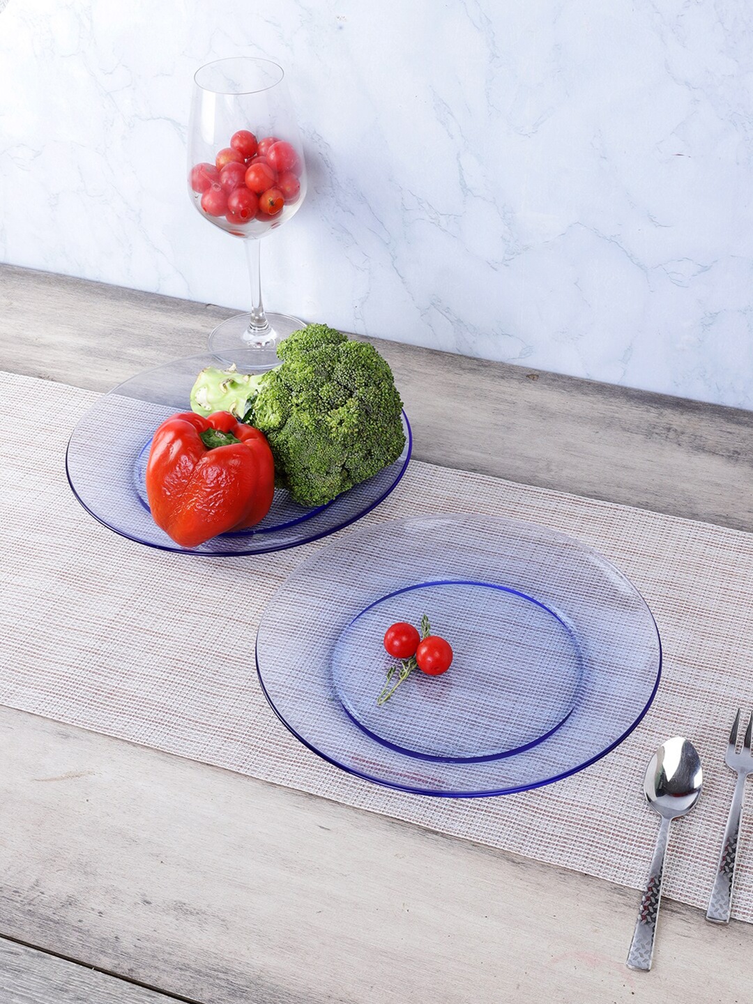 

DURALEX Blue 6 Pieces Glass Plates