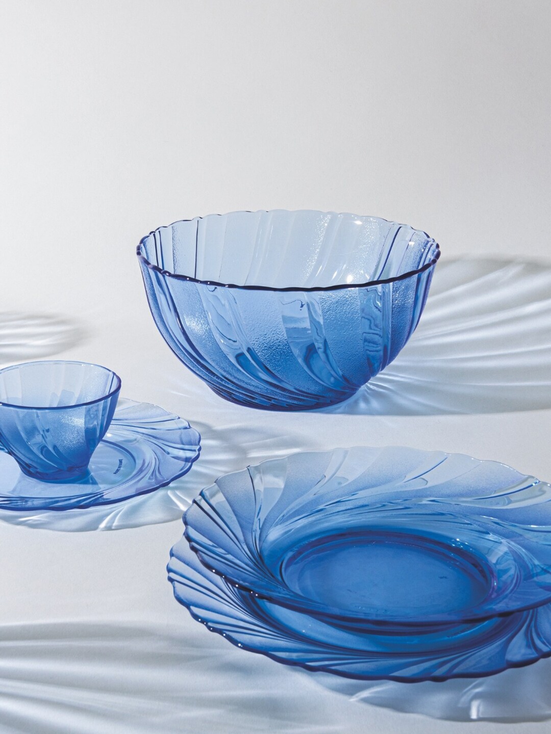 

DURALEX Blue 3 Pieces Glass Bowls