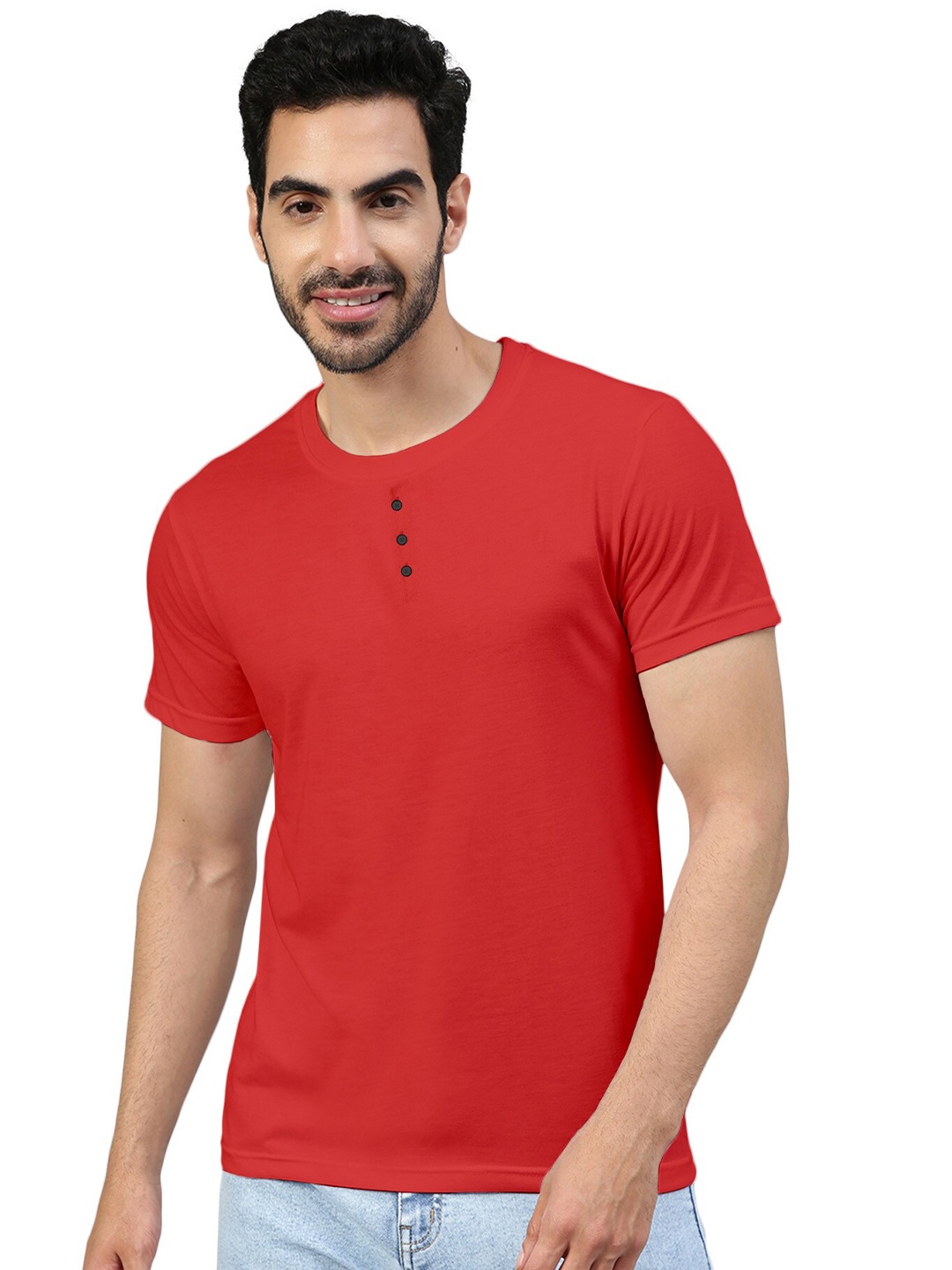 

FTX Round Neck Short Sleeves T-shirt, Red