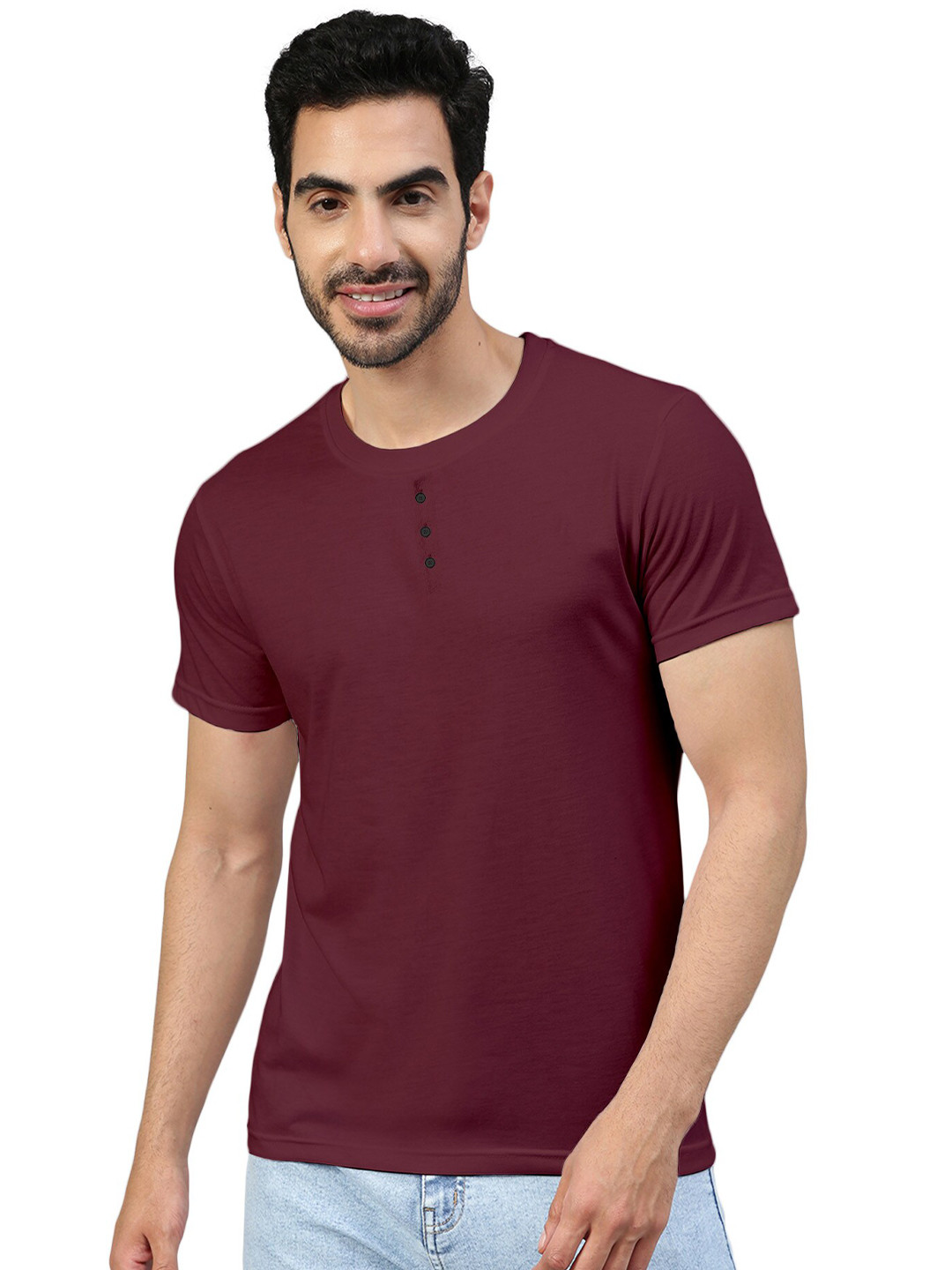 

FTX Round Neck Short Sleeves T-shirt, Maroon
