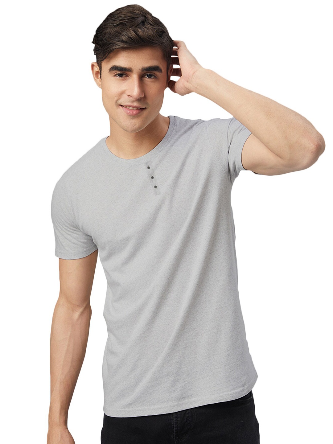 

FTX Round Neck Short Sleeves T-shirt, Grey