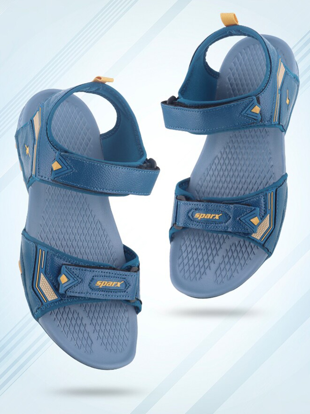 

Sparx Men Textured Sports Sandals, Blue