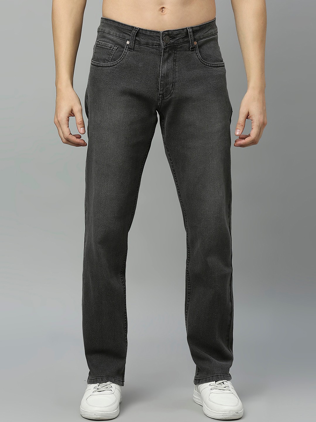 

Thomas Scott Men Classic Stretchable Jeans, Grey
