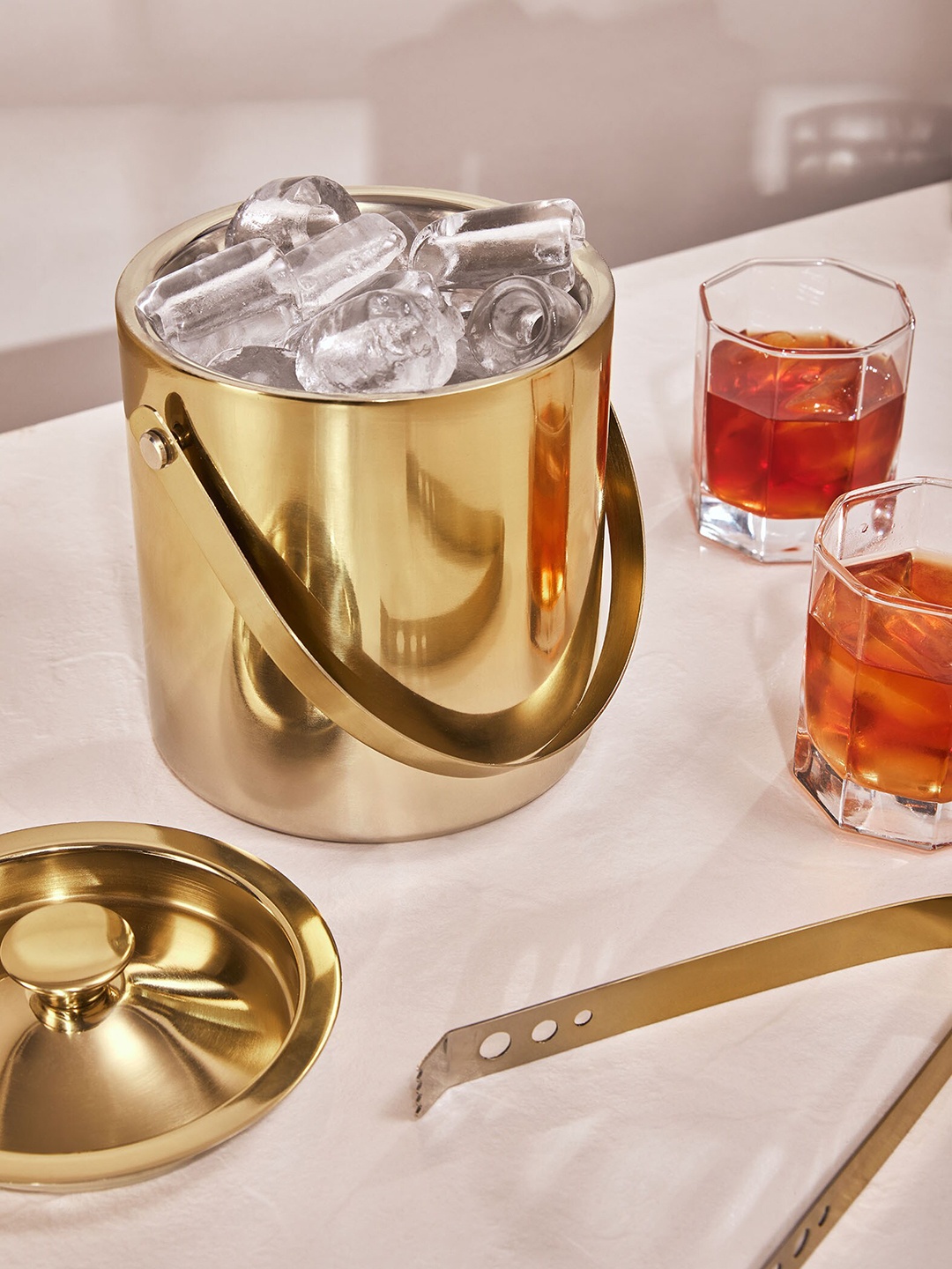 

The Label Life Gold-Toned Metallic Ombre Ice Pail & Tong