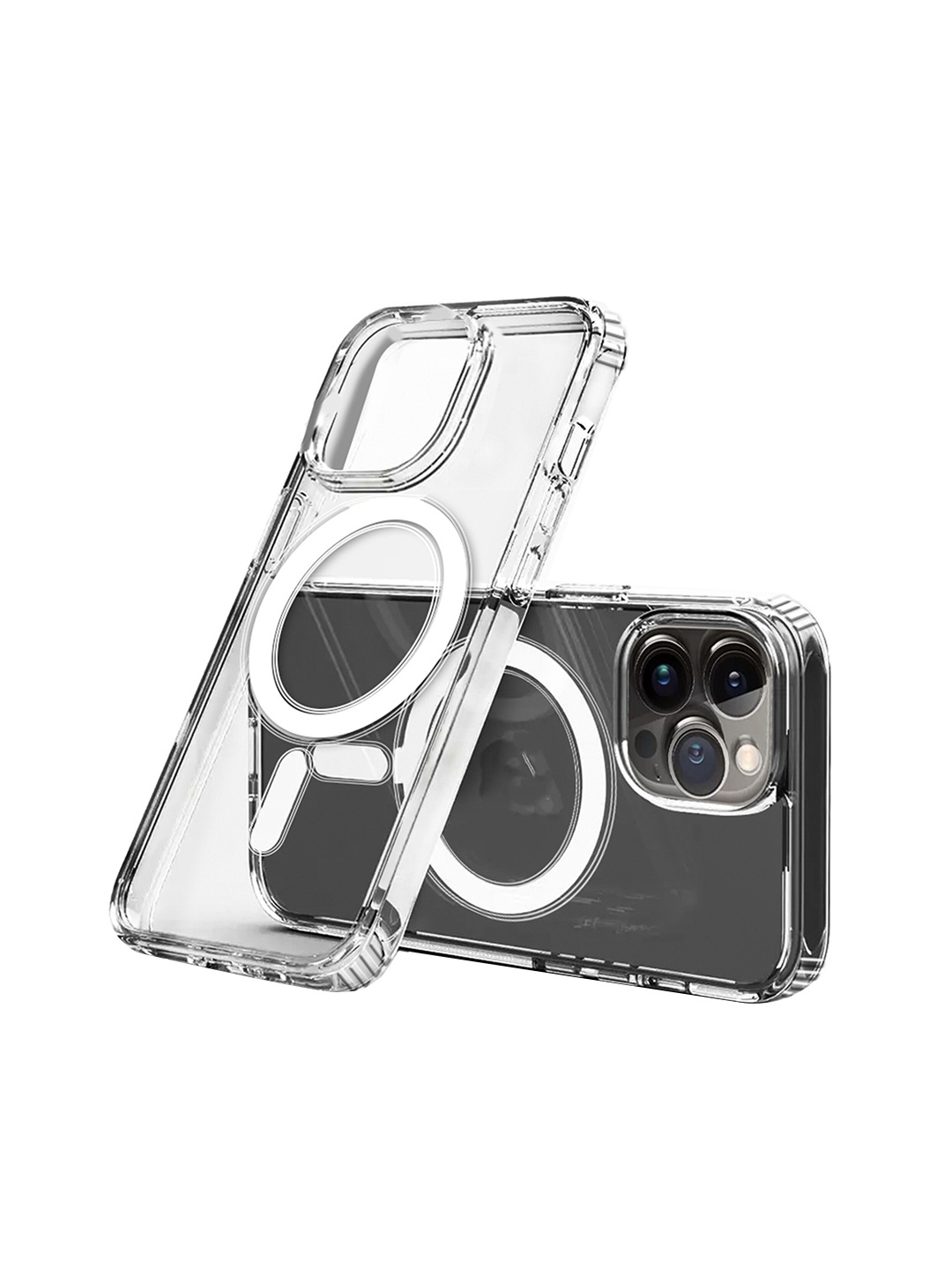 

Karwan Transparent Hard Plastic iPhone 12 Pro Max Back Case