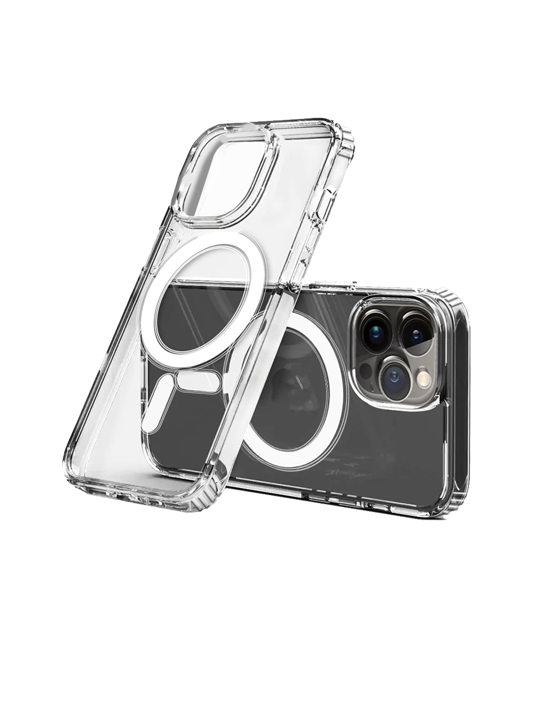 

Karwan Transparent iPhone 14 Pro Max Hard Plastic Back Case