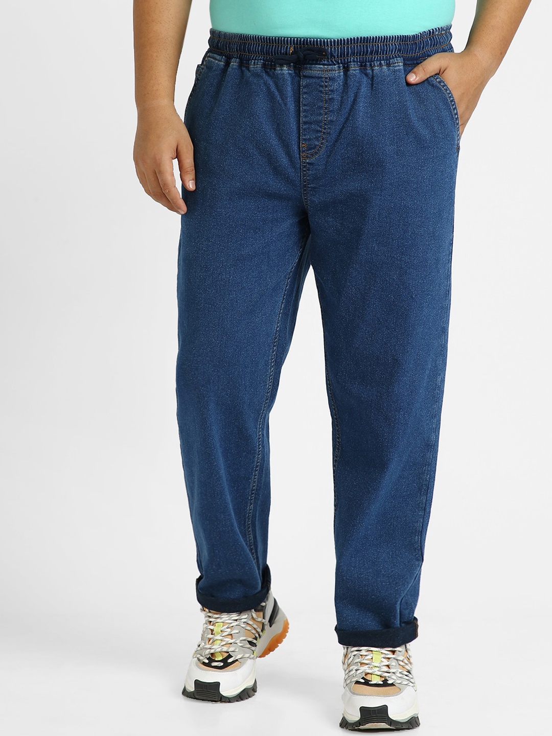 

Urbano Plus Men Mid-Rise Regular Fit Stretchable Jeans, Blue