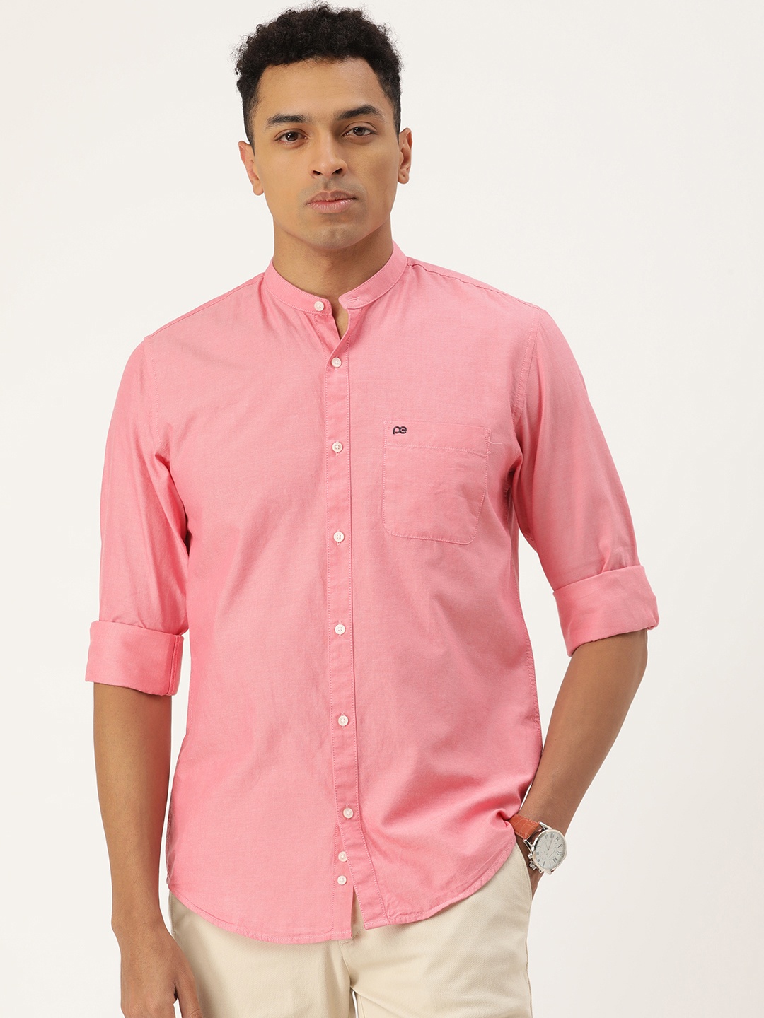 

Peter England Casuals Slim Fit Pure Cotton Casual Shirt, Pink