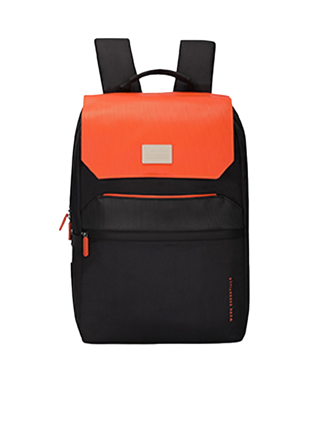 

uppercase Padded Colourblocked Laptop Bag, Orange