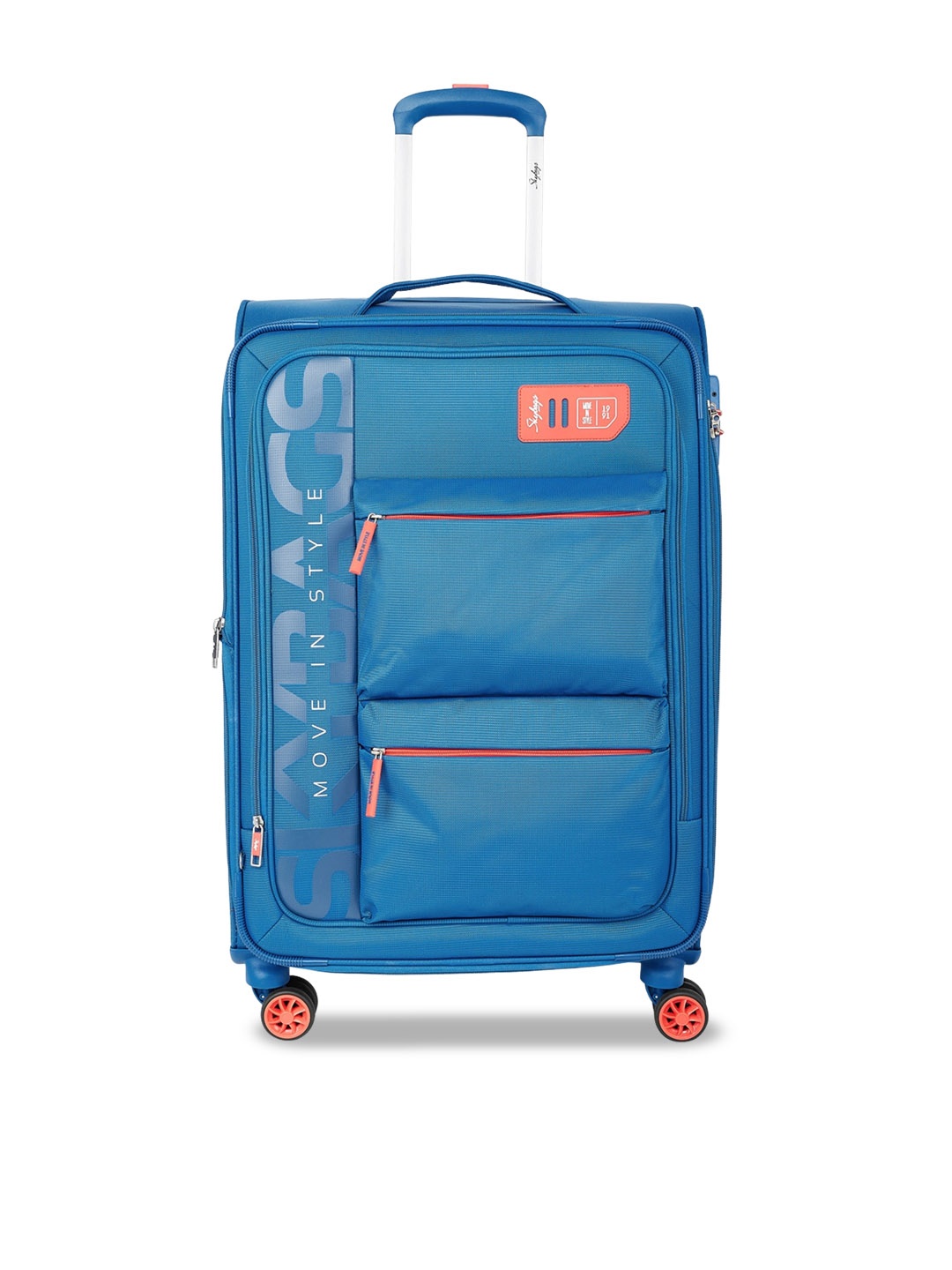 

Skybags Blue Vanguard Plus Printed Trolley Bag