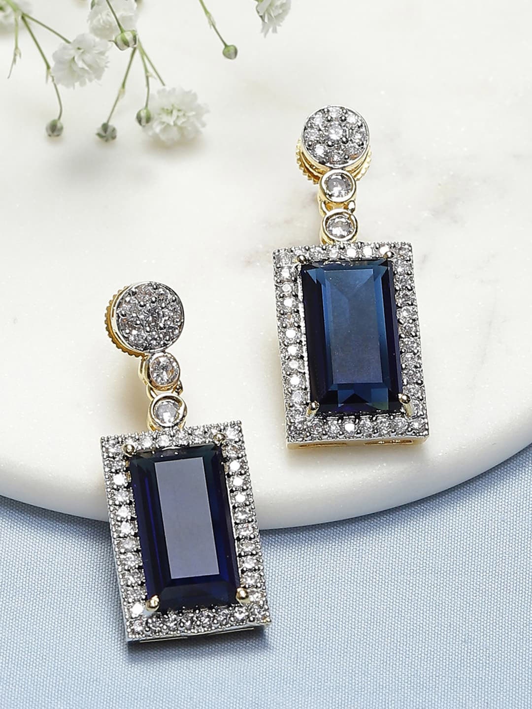 

Biba Blue Contemporary Drop Earrings