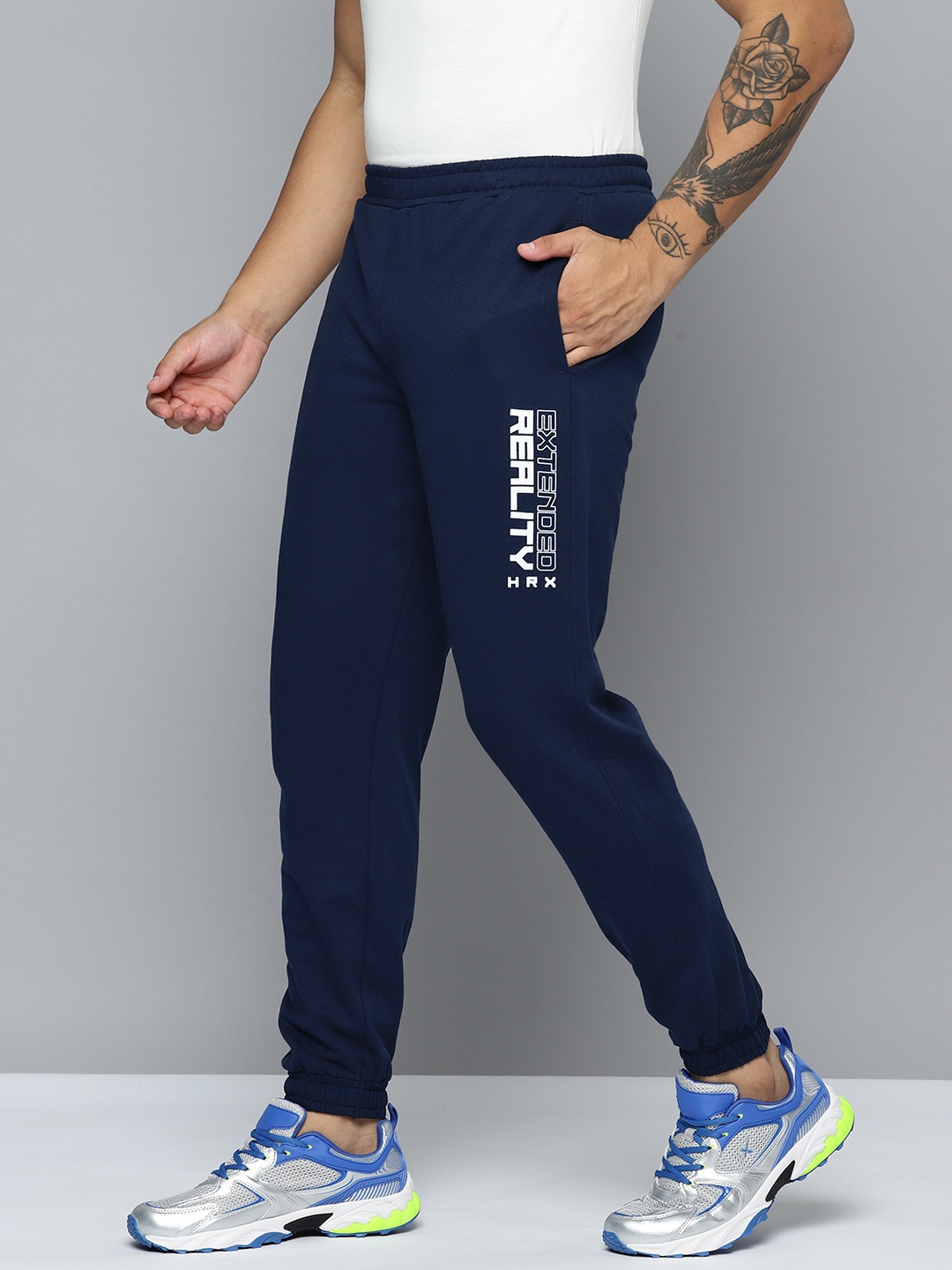 

HRX by Hrithik Roshan Men Regular Fit Casual Joggers, Navy blue