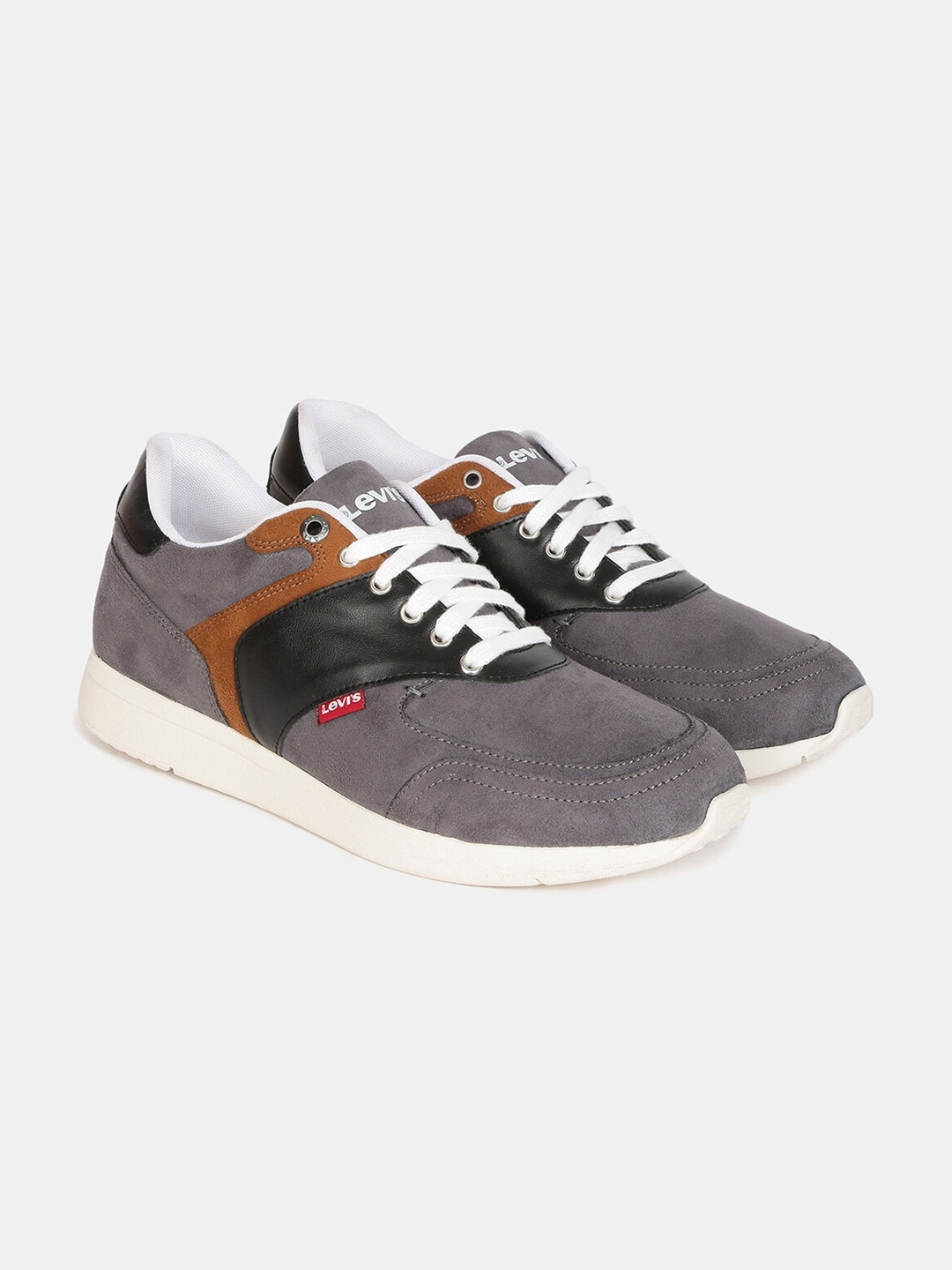 

Levis Men Lace-Up Casual Sneakers, Grey