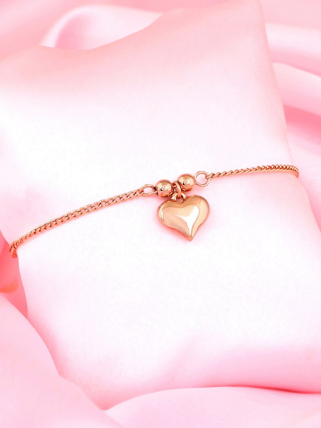

Estele Women Rose Gold-Plated Link Bracelet