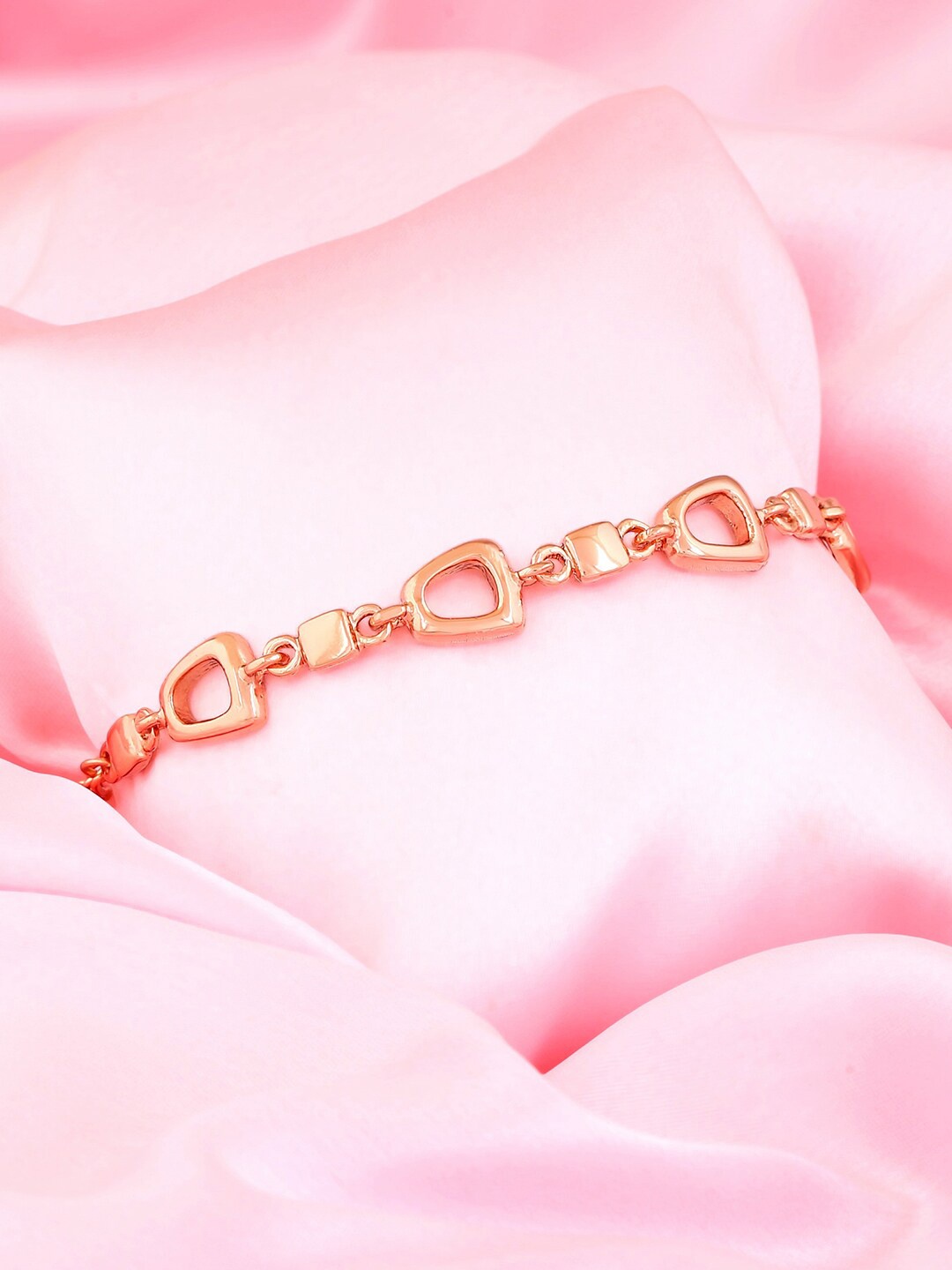 

Estele Women Rose Gold-Plated Link Bracelet