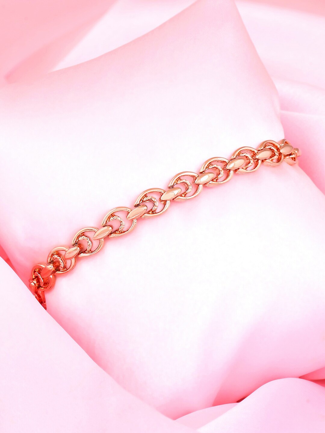 

Estele Women Handcrafted Rose Gold-Plated Wraparound Bracelet