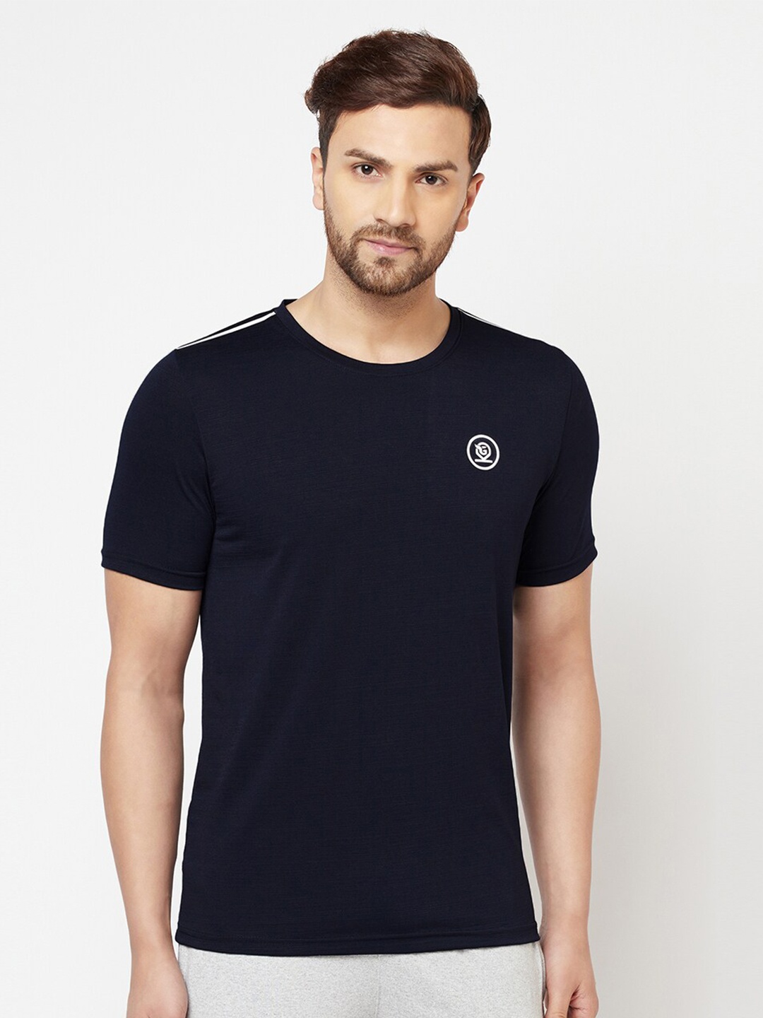 

GLITO Round Neck Short Sleeves Casual T-shirt, Black