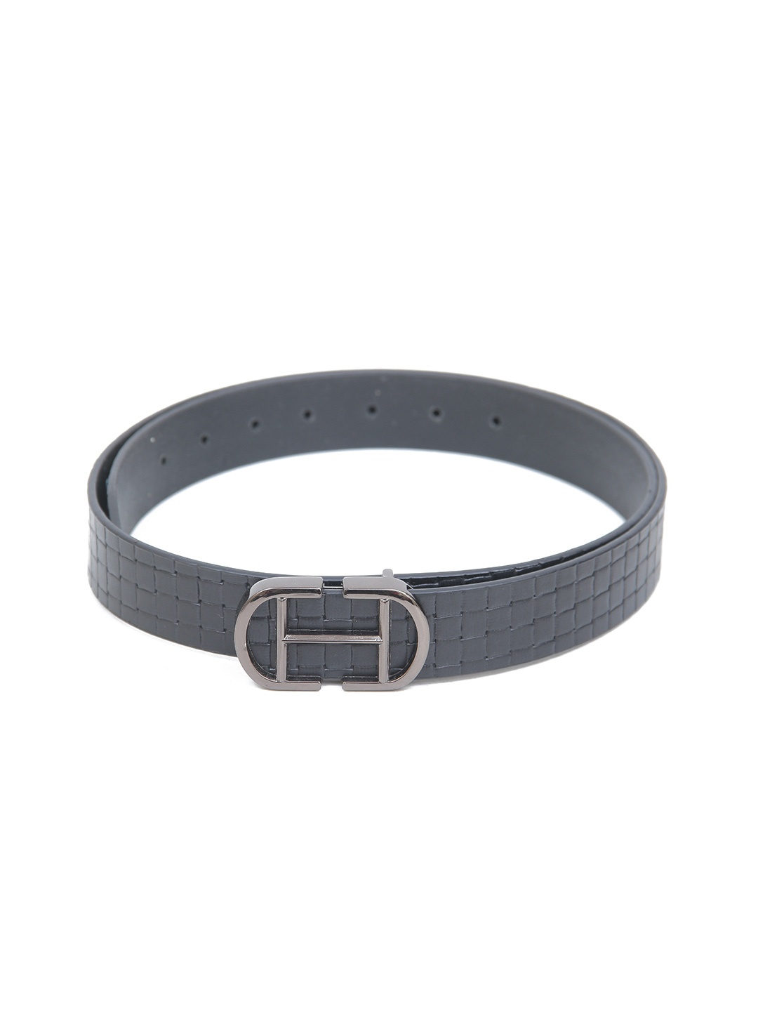 

Calvadoss Girls Textured Leather Belt, Black