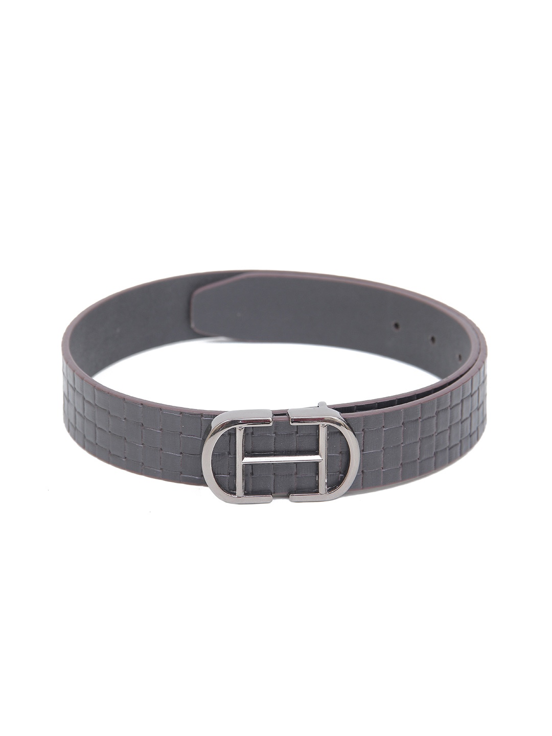 

Calvadoss Women Textured Leather Belt, Brown