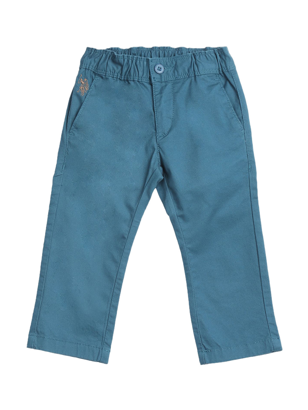 

U.S. Polo Assn. Kids Boys Mid-Rise Trousers, Blue