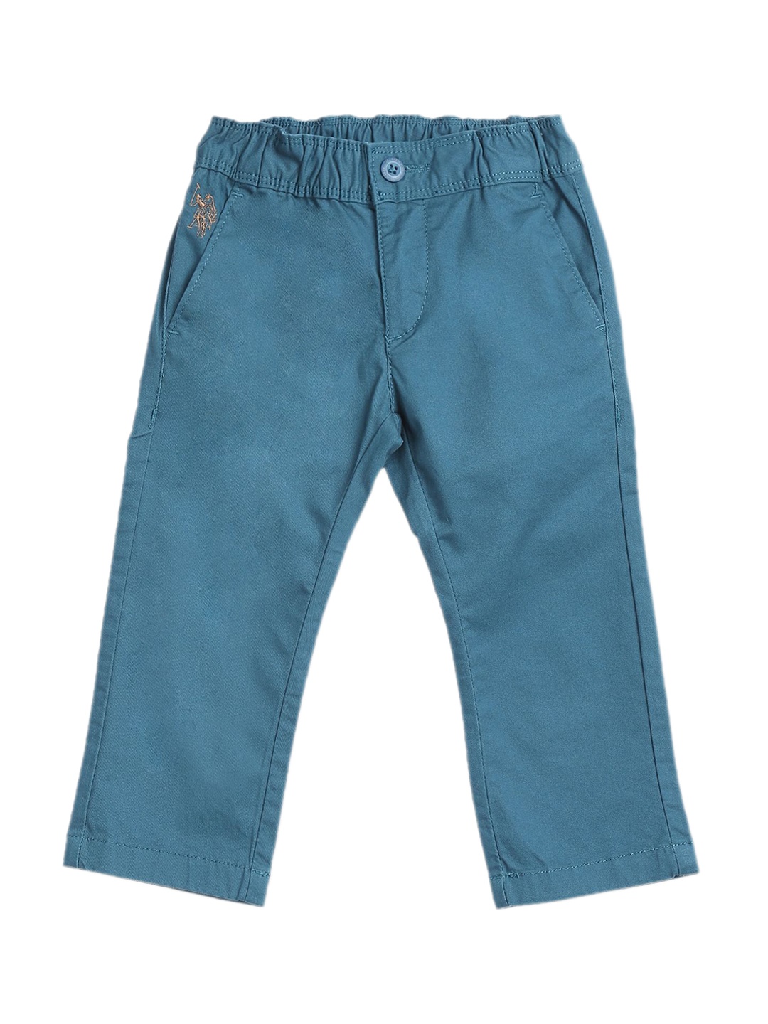 

U.S. Polo Assn. Kids Boys Mid-Rise Trousers, Blue
