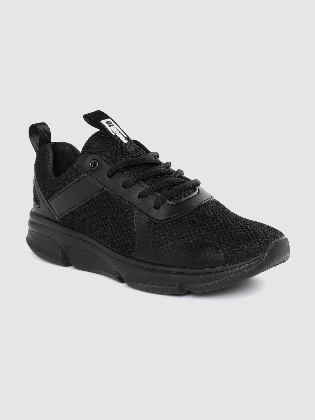 

Liberty Men Woven Design Running Shoes, Black