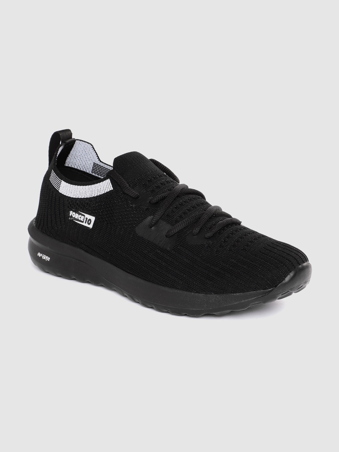 

Liberty Men Woven Design Running Shoes, Black