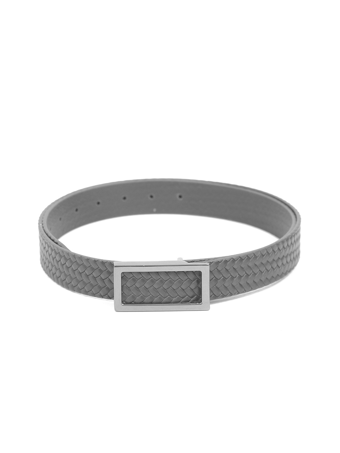 

Calvadoss Girls Textured Leather Belt, Black
