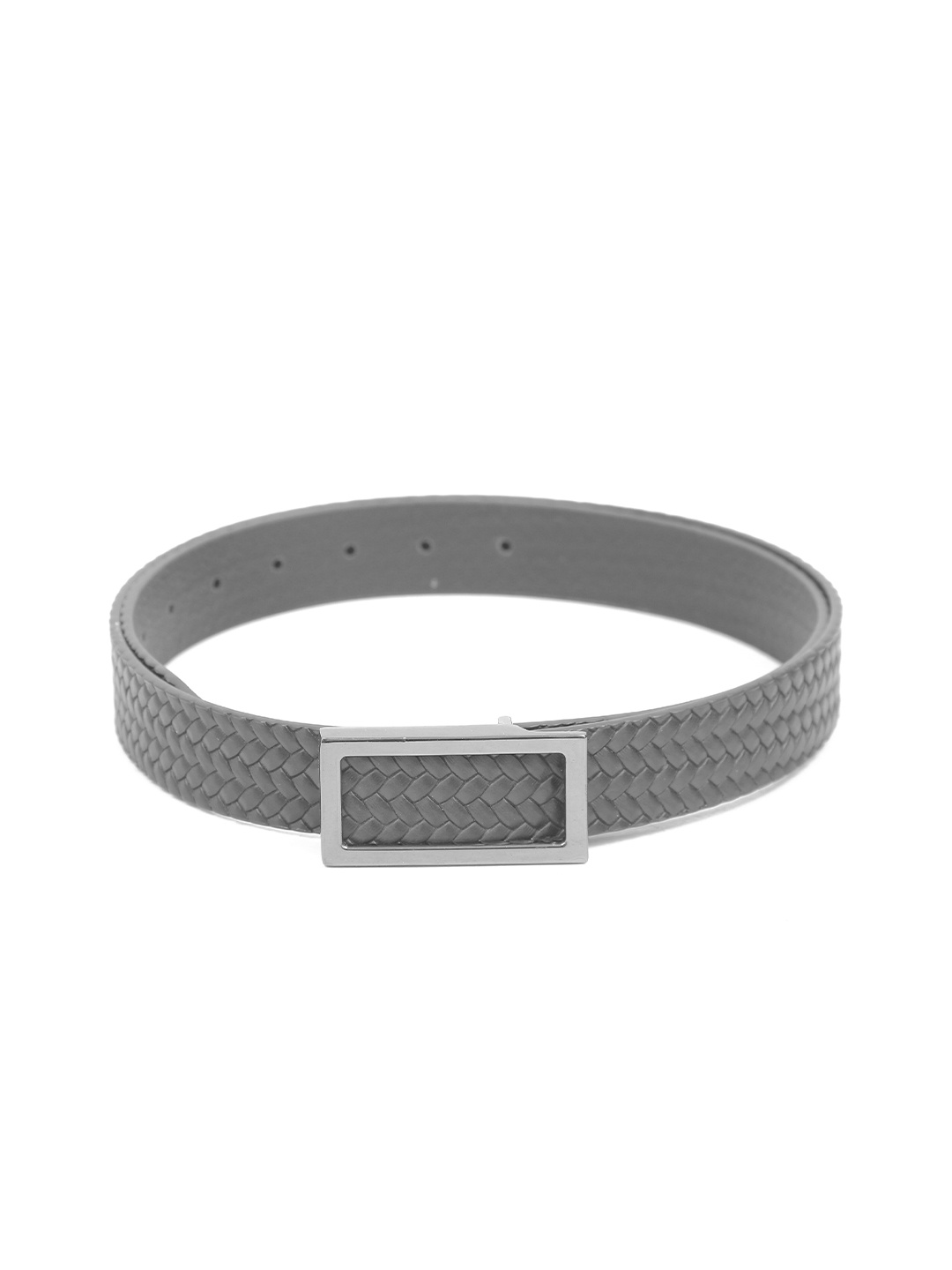 

Calvadoss Men Textured Leather Belts, Black