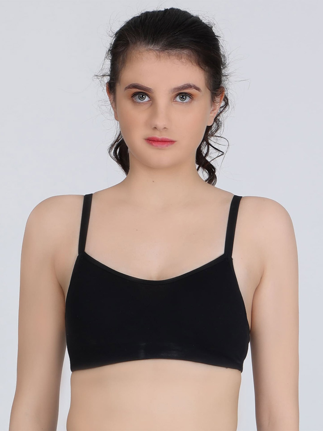 

Innocence Full Coverage Lightly Padded Seamless All Day Comfort Everyday Bra, Black