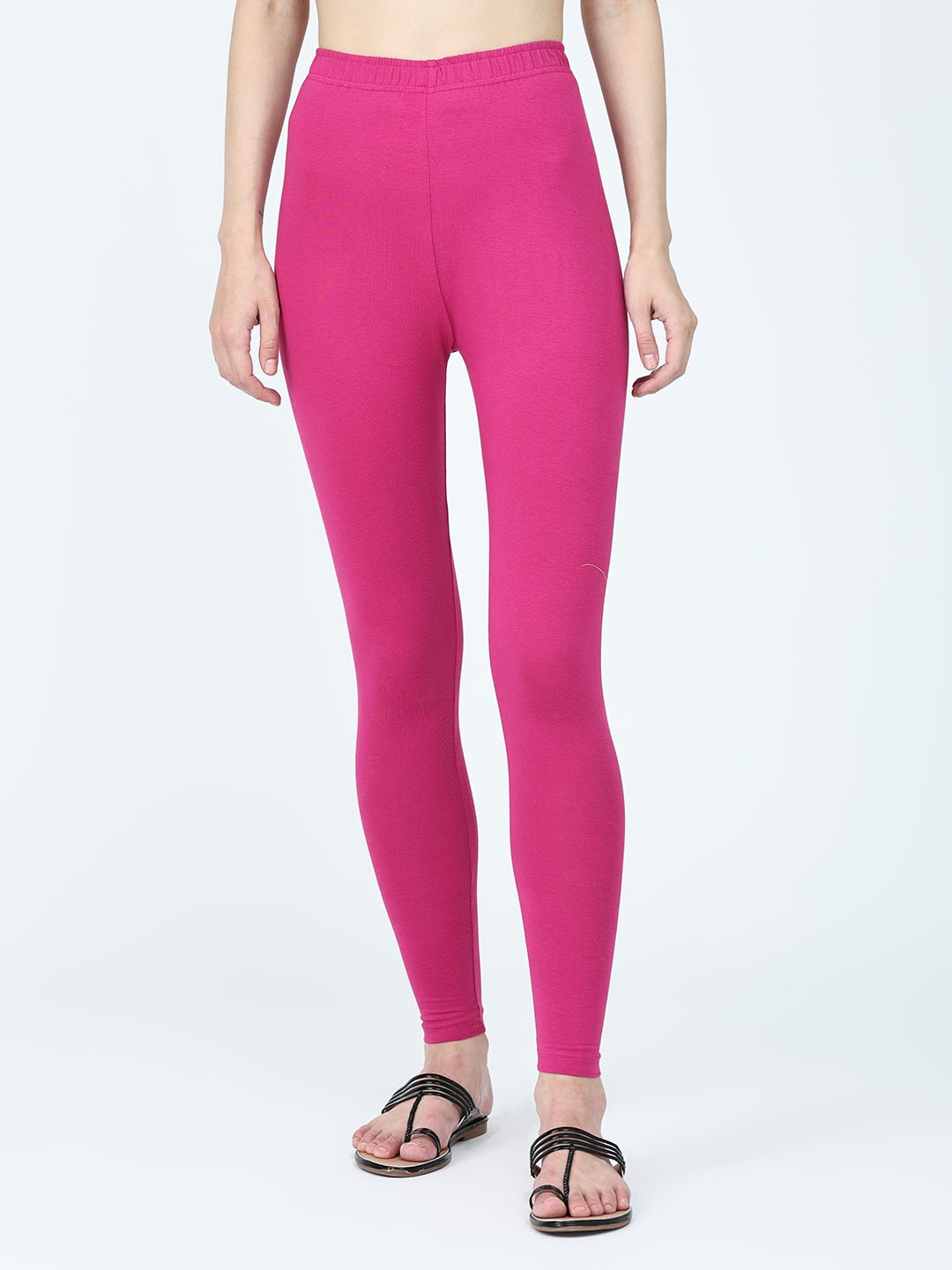 

Robinbosky Solid Ankle Length Leggings, Rose