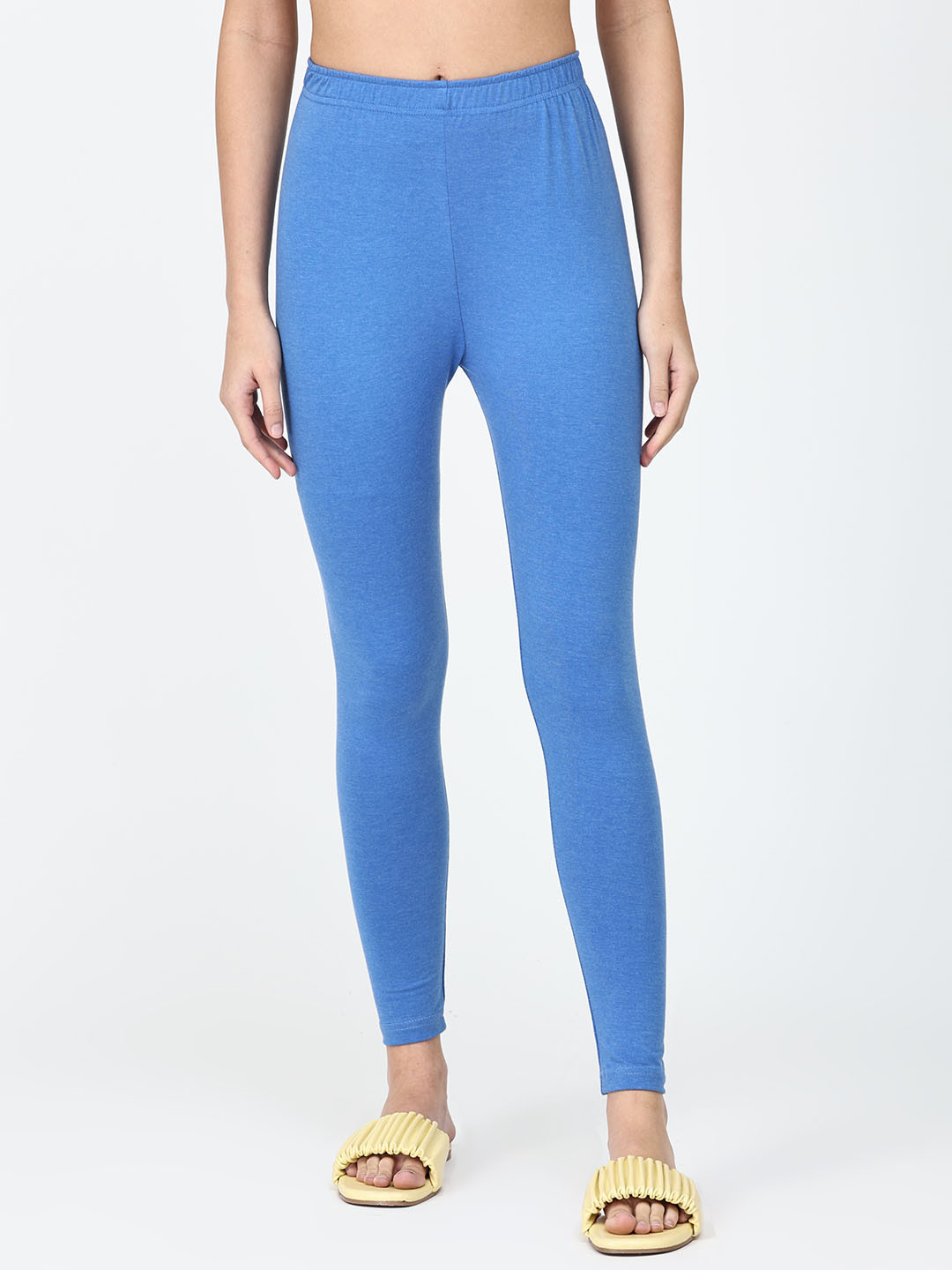 

Robinbosky Women Ankle-Length Leggings, Blue