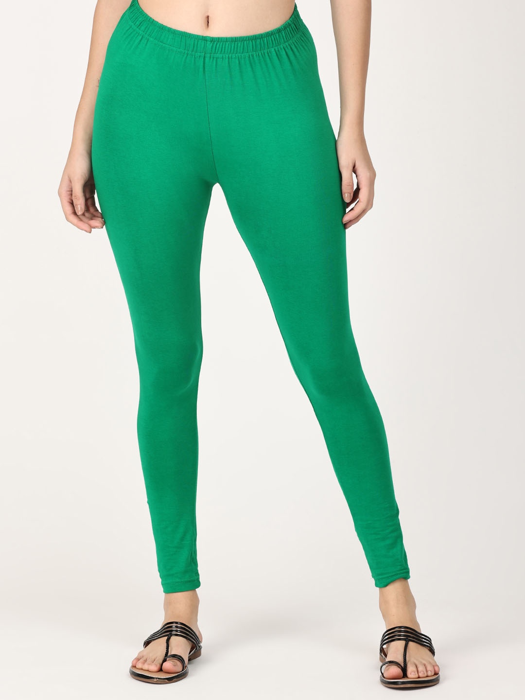 

Robinbosky Women Ankle- Length Leggings, Green