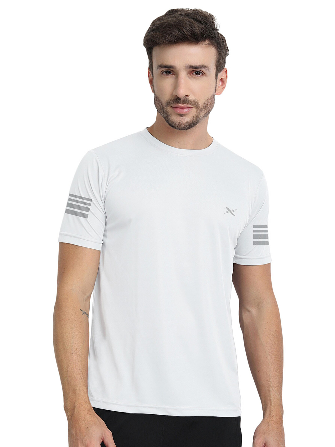 

FTX Round Neck Regular Fit T-shirt, White