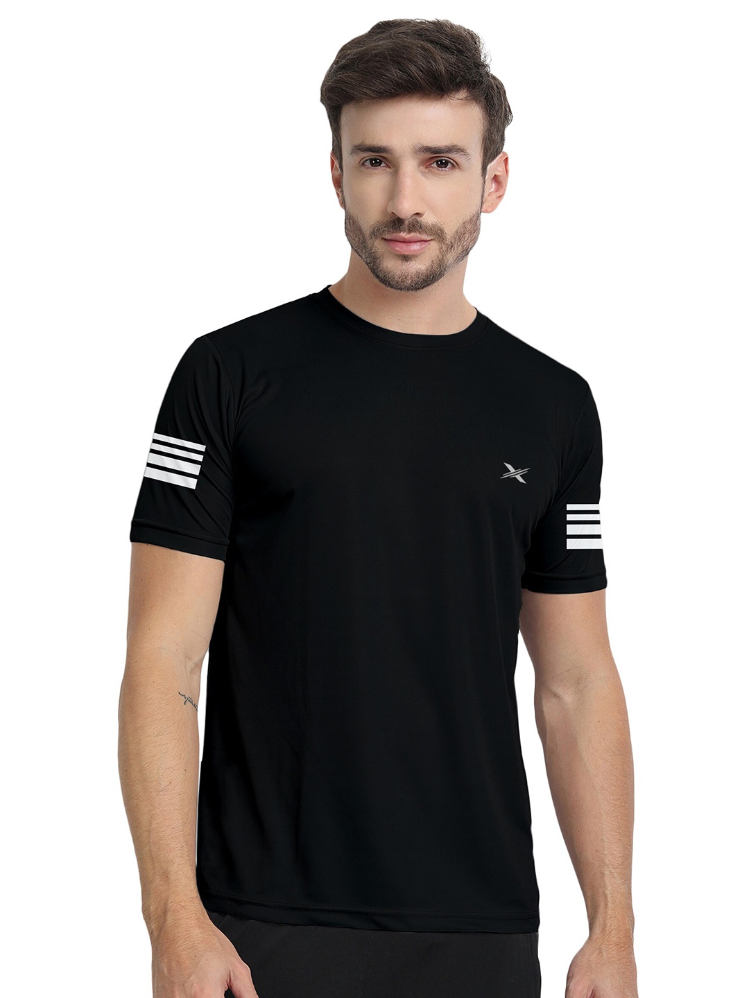 

FTX Round Neck Regular Fit T-shirt, Black