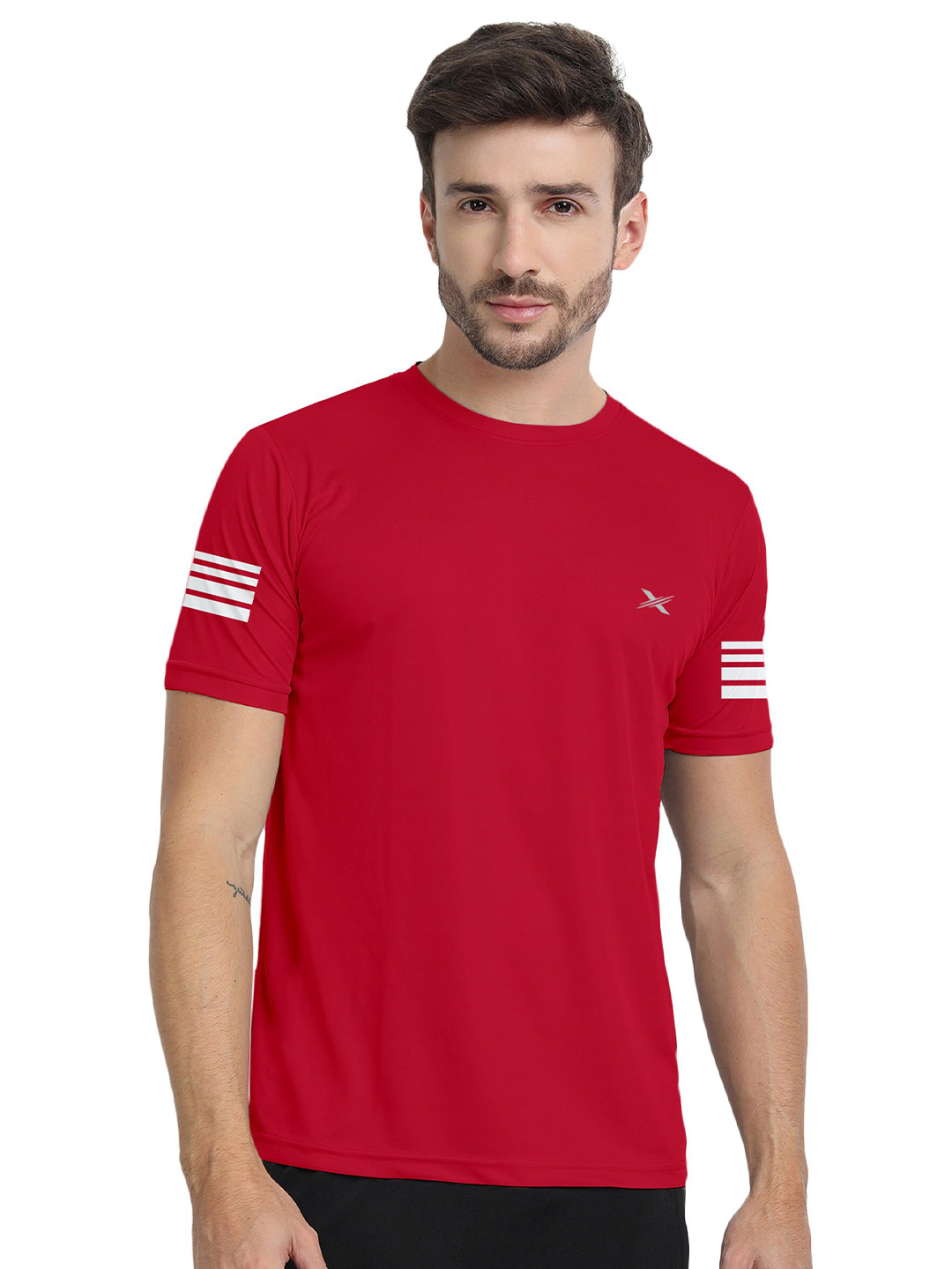 

FTX Round Neck Regular Fit T-shirt, Red