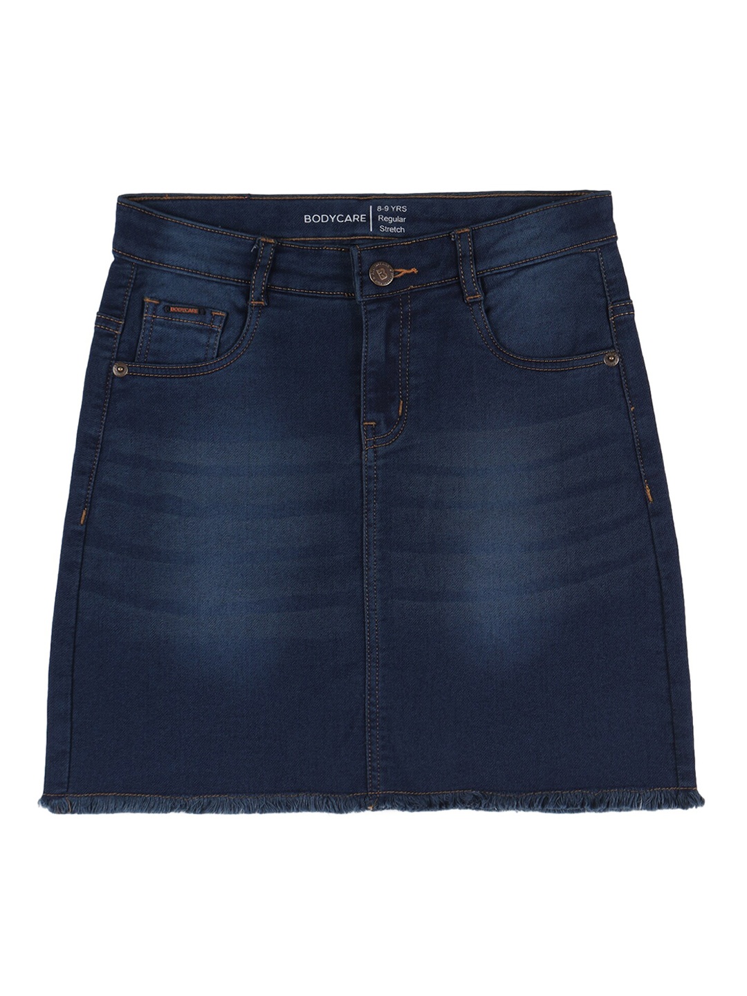 

Bodycare Kids Girls A-Line Mini Denim Skirt, Blue