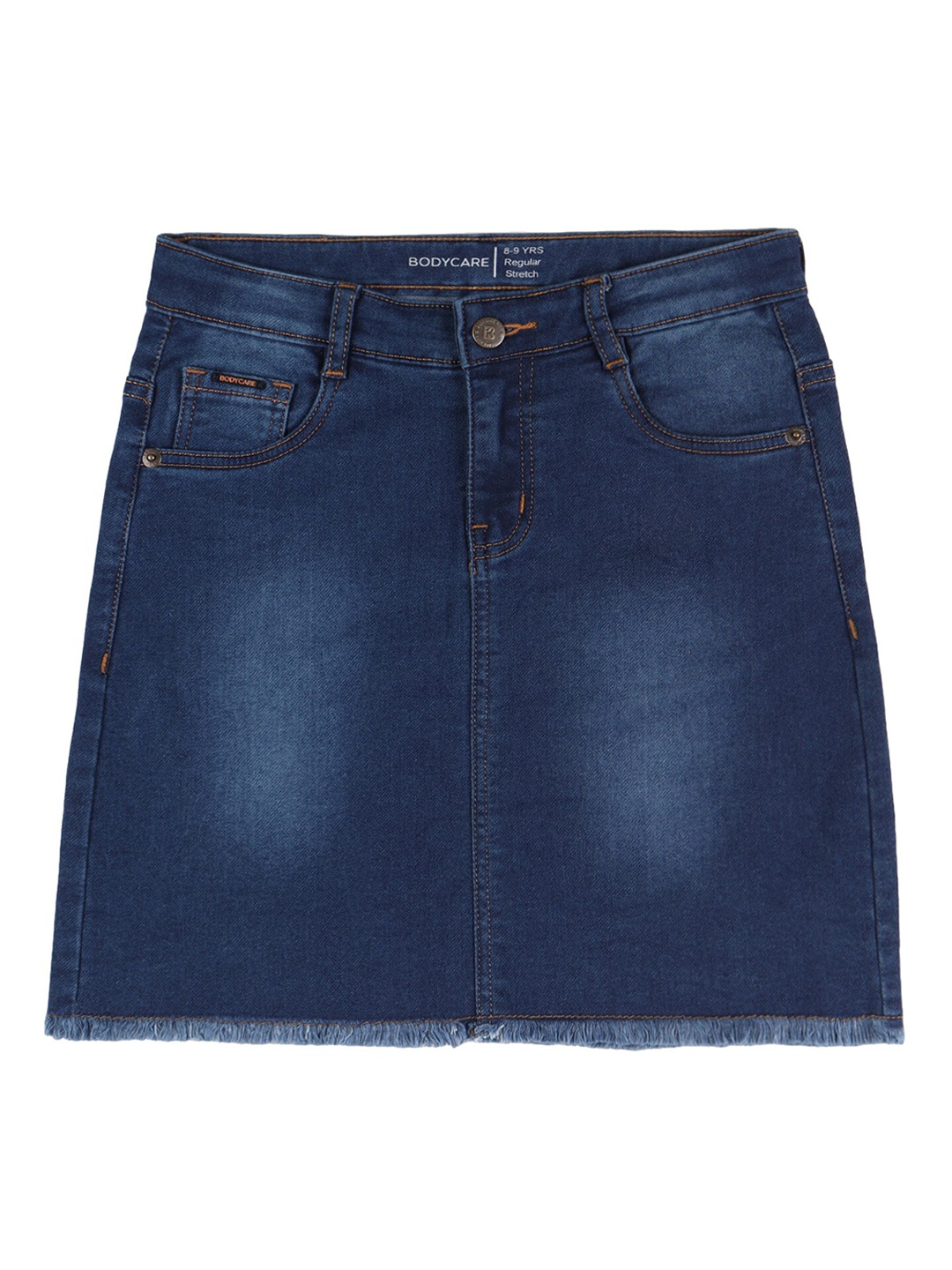 

Bodycare Kids Girls Washed A-line Denim Skirt, Blue