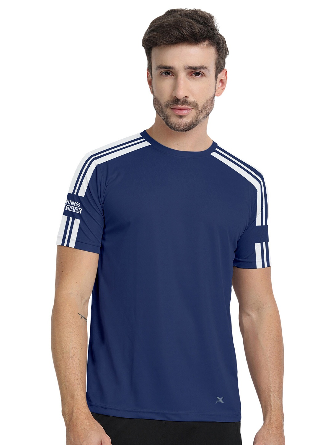 

FTX Round Neck Regular Fit T-shirt, Navy blue