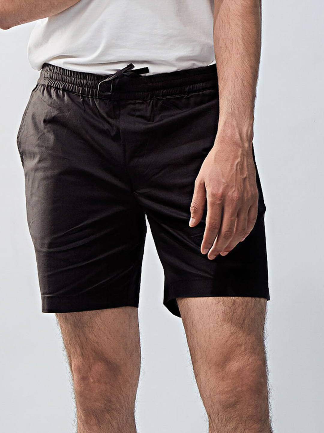 

Beyours Men Regular Fit Shorts, Black