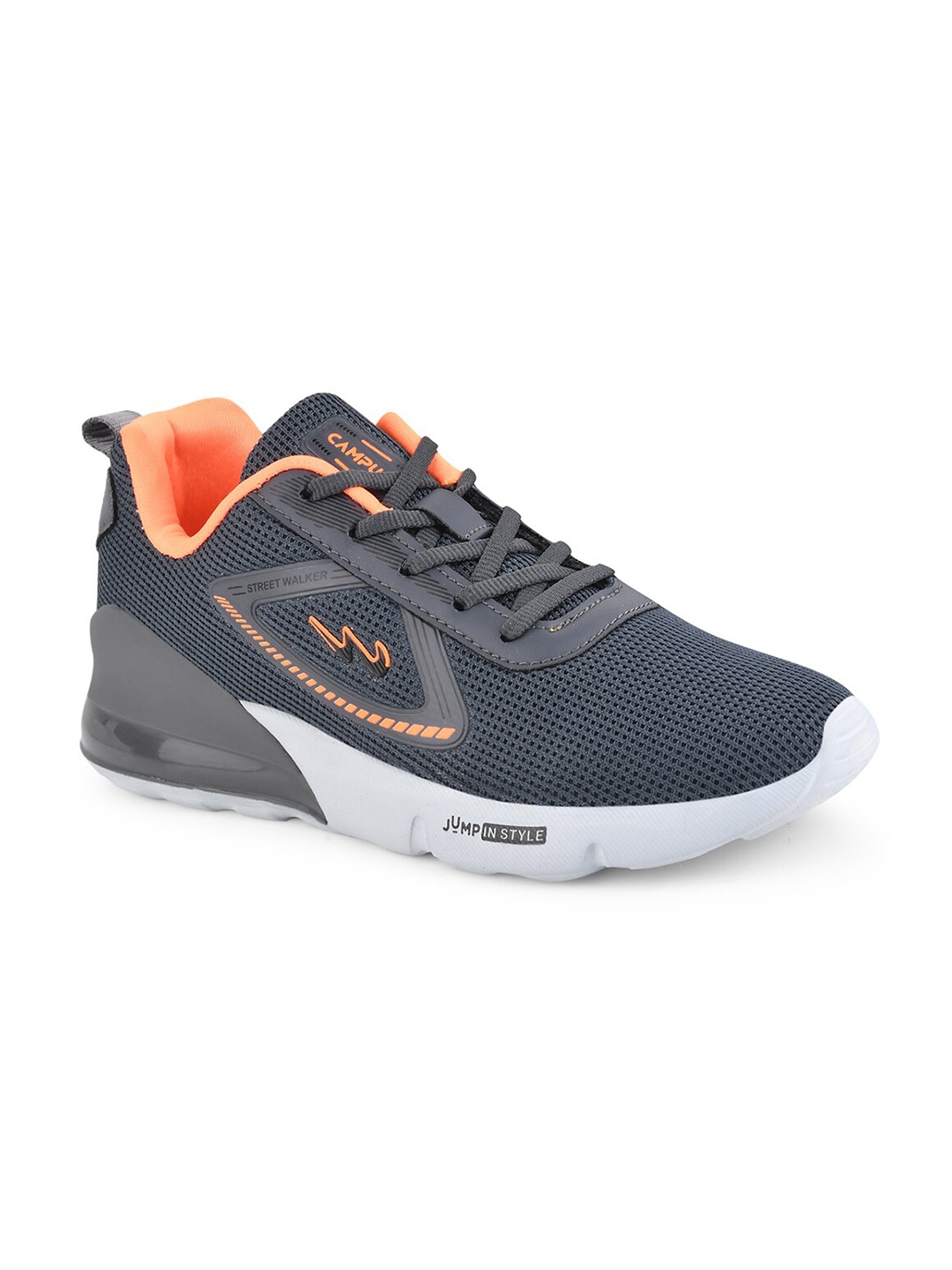 

Campus Men Grey Mesh Running Non-Marking Shoes