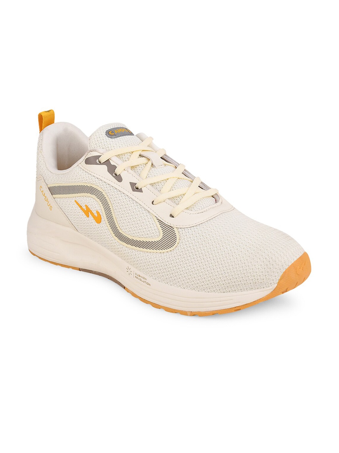 

Campus Men CAMP-ROSTER Mesh Running Non-Marking Shoes, Off white