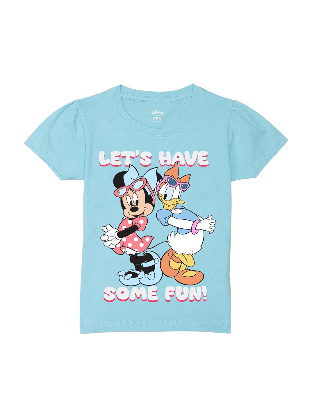 

Wear Your Mind Girls Graphic Printed T-shirt, Blue