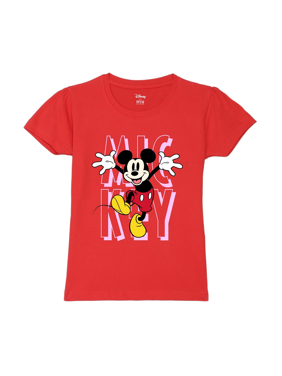 

Wear Your Mind Girls Graphic Printed T-shirt, Red